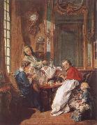 Francois Boucher An Afternoon Meal oil painting artist